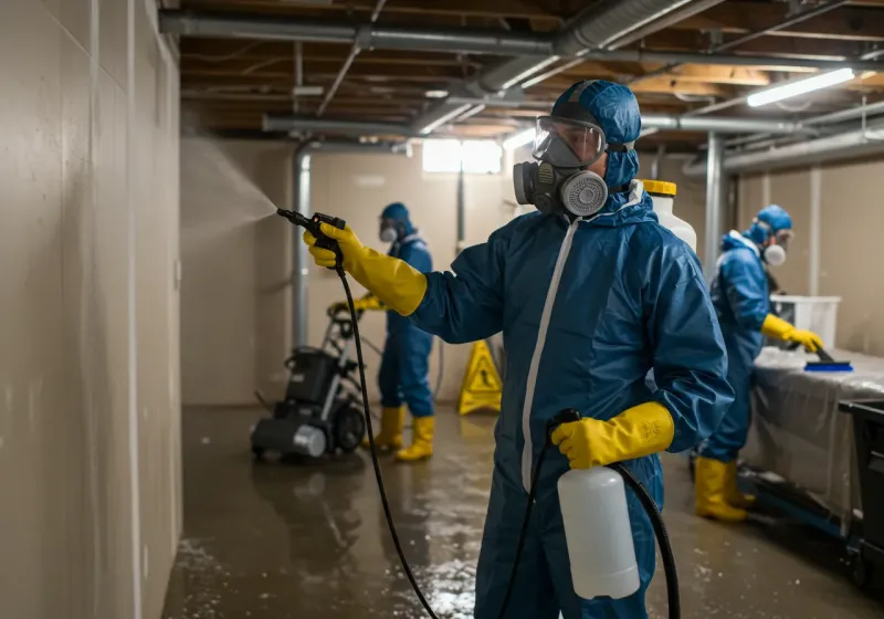Basement Sanitization and Antimicrobial Treatment process in Playita, PR
