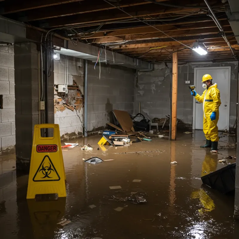 Flooded Basement Electrical Hazard in Playita, PR Property